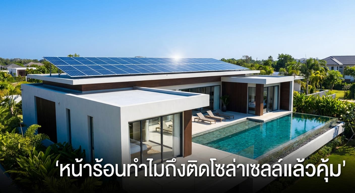 หน้าร้อนทำไมถึงติดโซล่าเซลล์แล้วคุ้ม? เคล็ดลับประหยัดไฟชาวระยองกับ เอนีเทค (Aneetech)